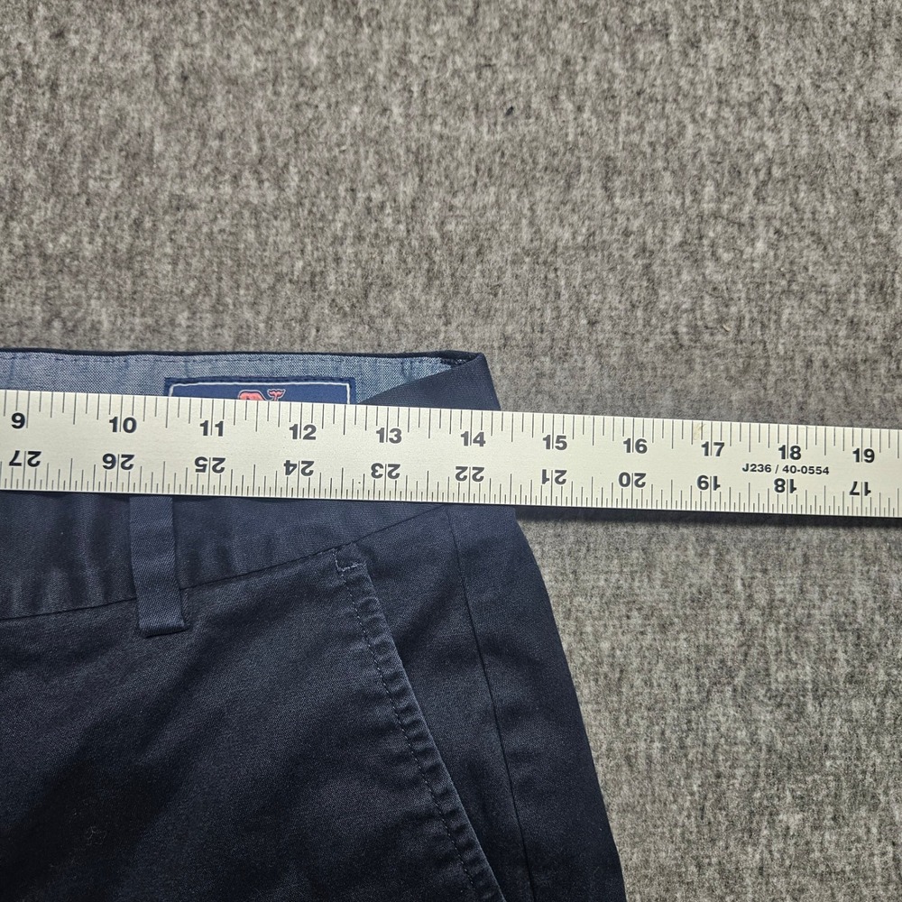 Vineyard Vines Breaker Short Mens 30 Navy Blue 1H0462 Cotton Twill Chino - Picture 5 of 11